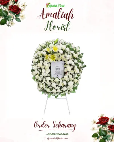 Krans Bunga Duka Cita di Kandang